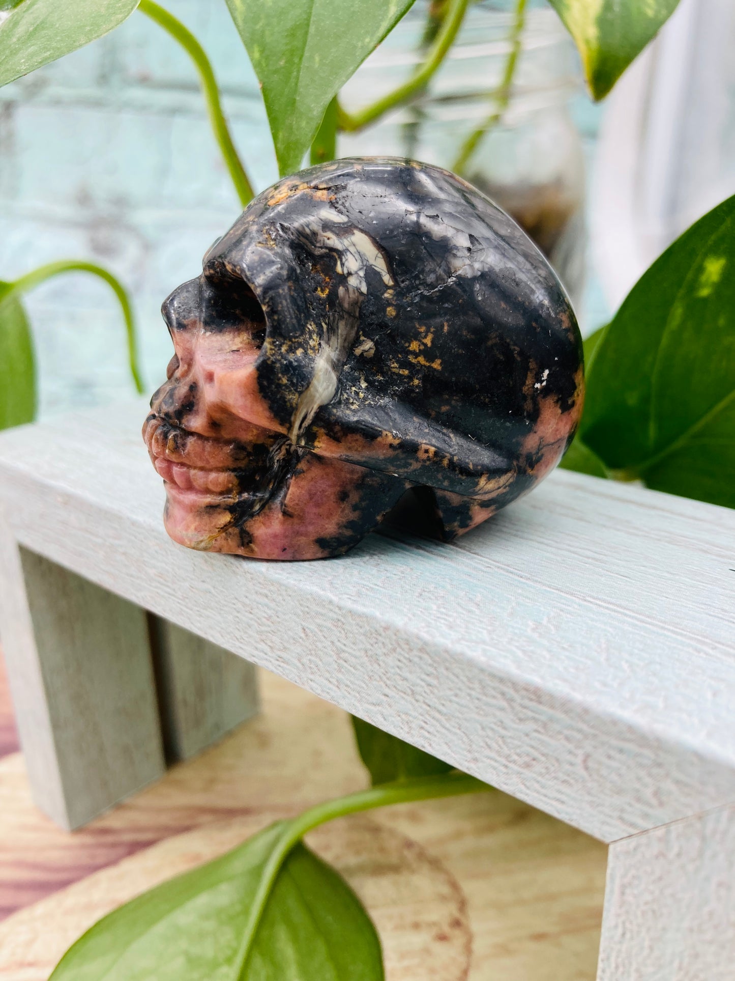 Strawberry Quartz Skull 2