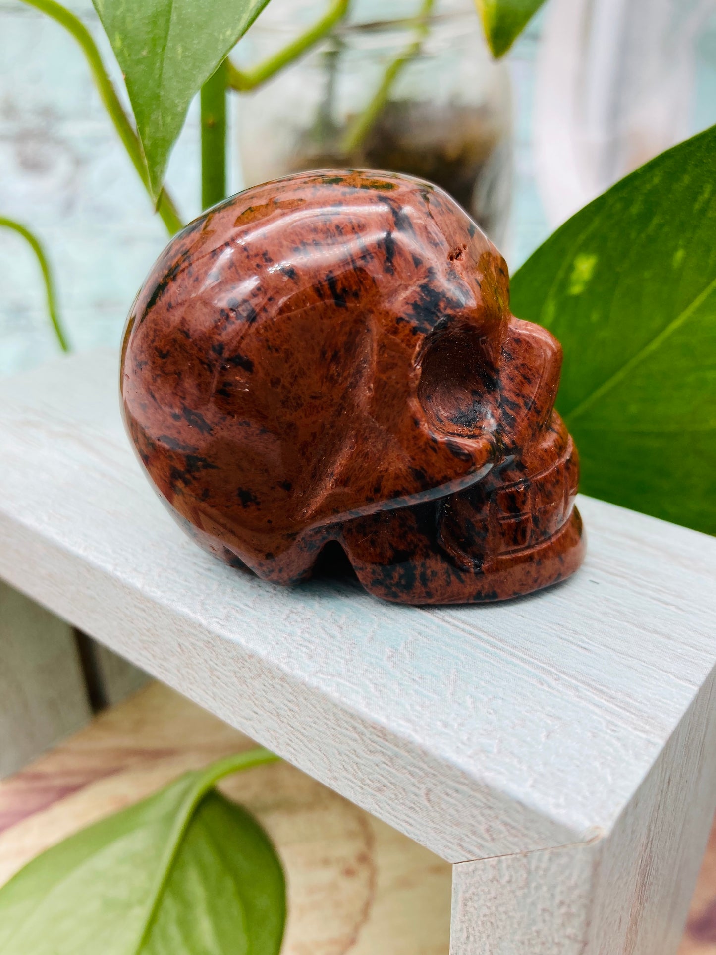 Mahogany Obsidian Skull 2