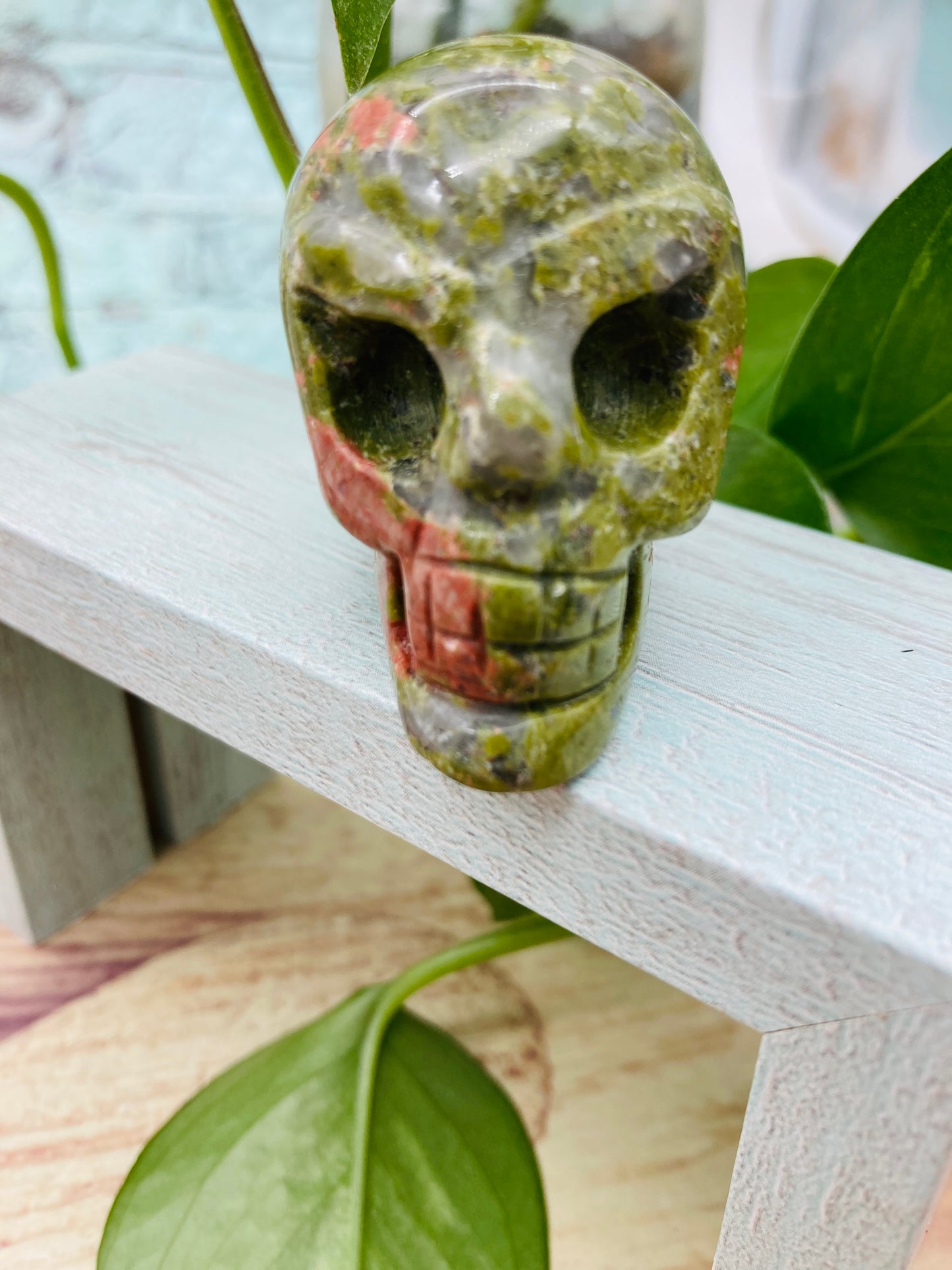Unakite Alien Skull