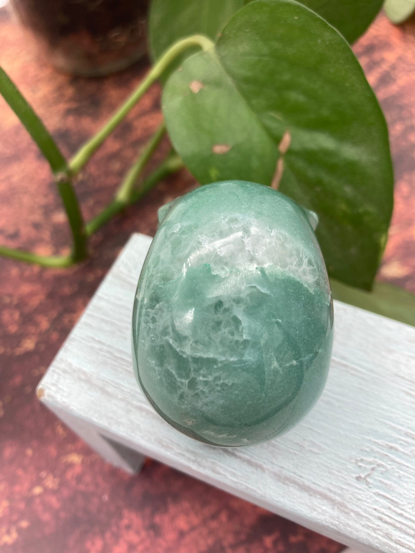 Green Aventurine Skull