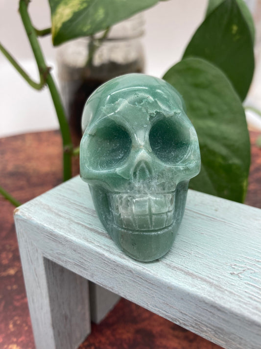 Green Aventurine Skull