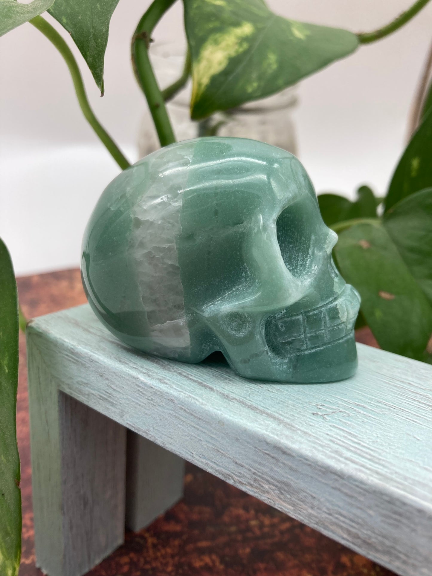 Green Aventurine Skull 2