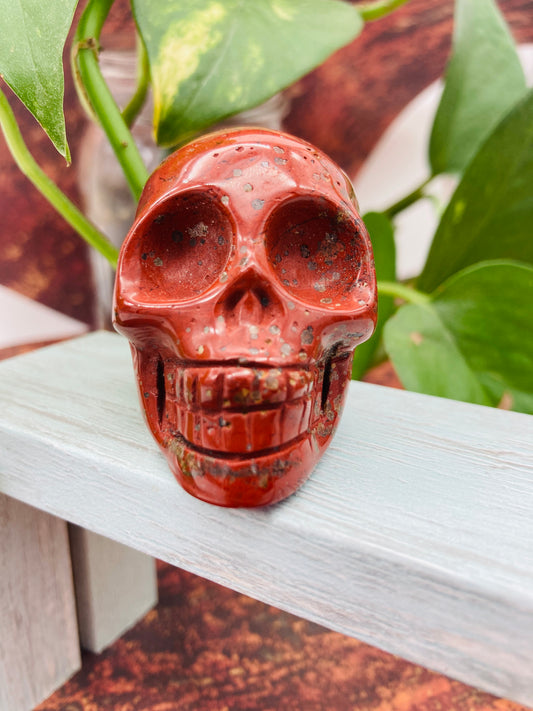Red Jasper Skull 1