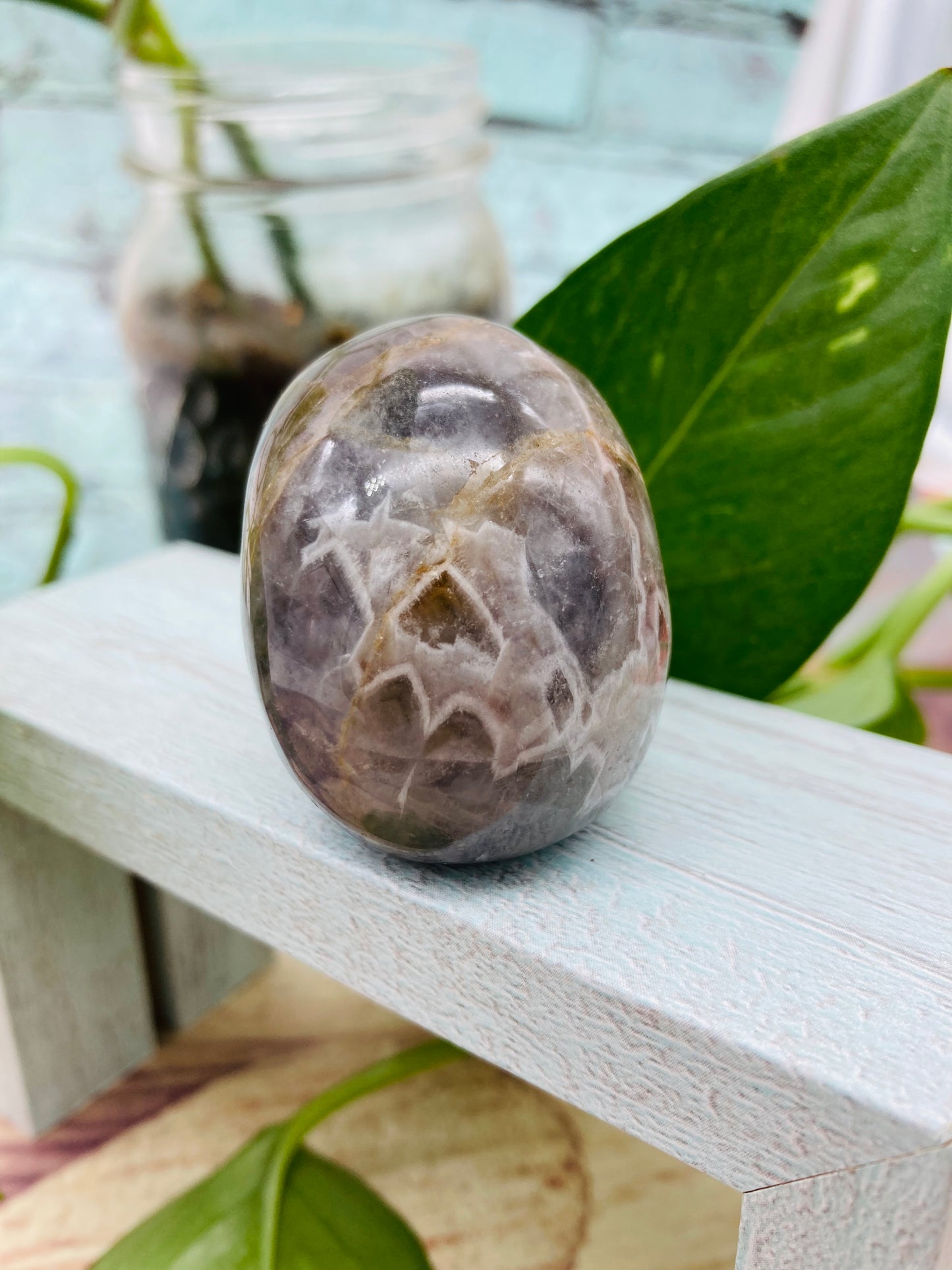 Chevron Amethyst Skull