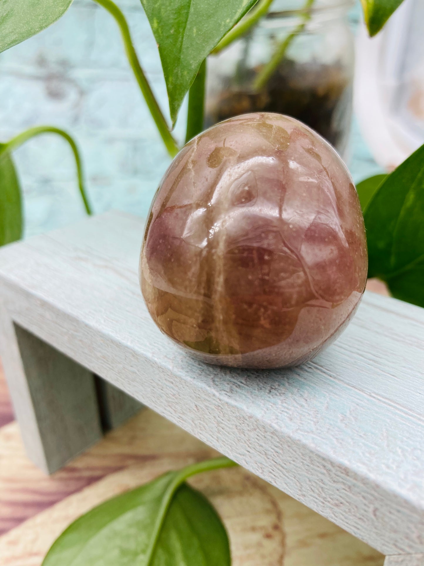 Strawberry Quartz Skull 2