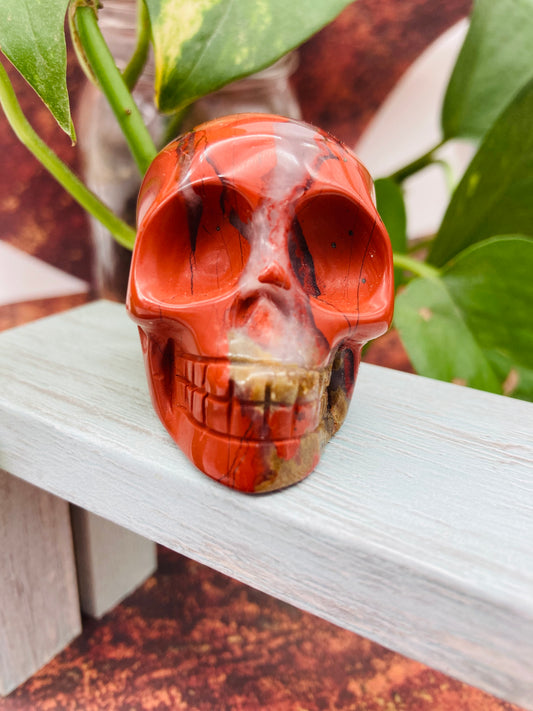 Red Jasper Skull 3