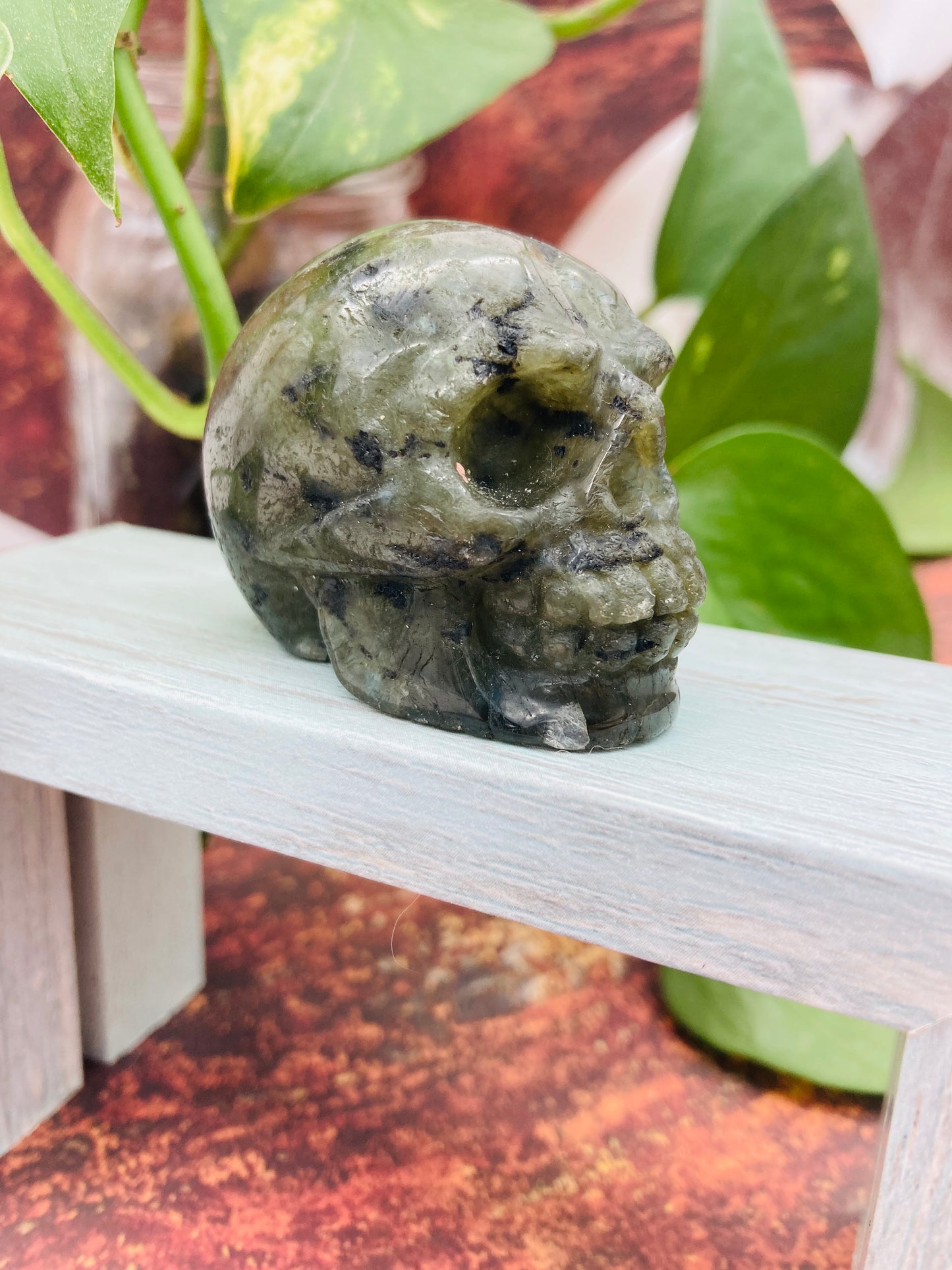 Labradorite Skull