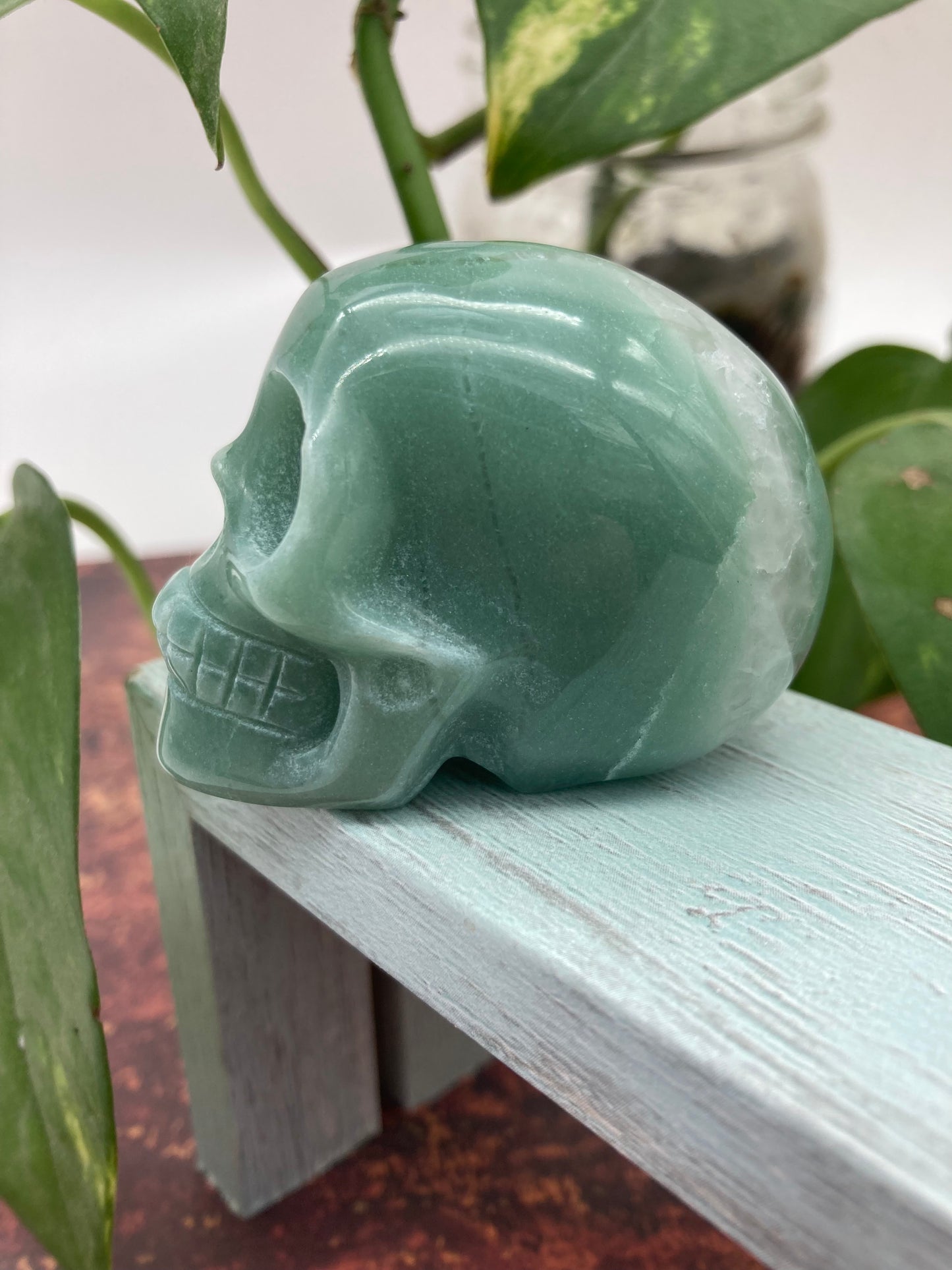 Green Aventurine Skull 2