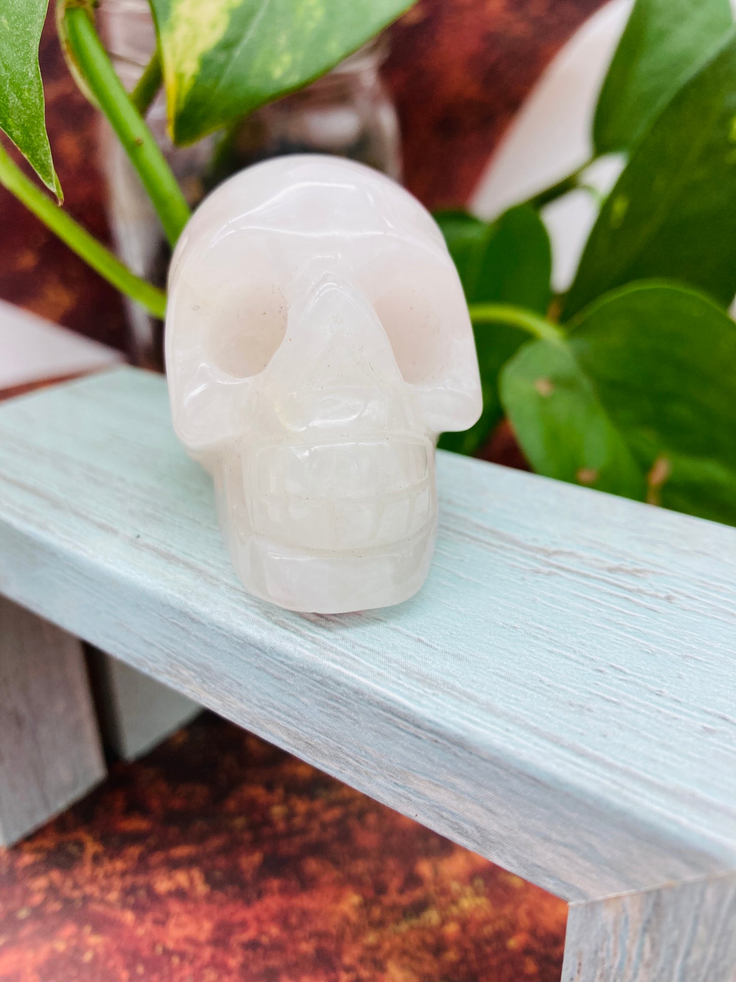 Rose Quartz Skull