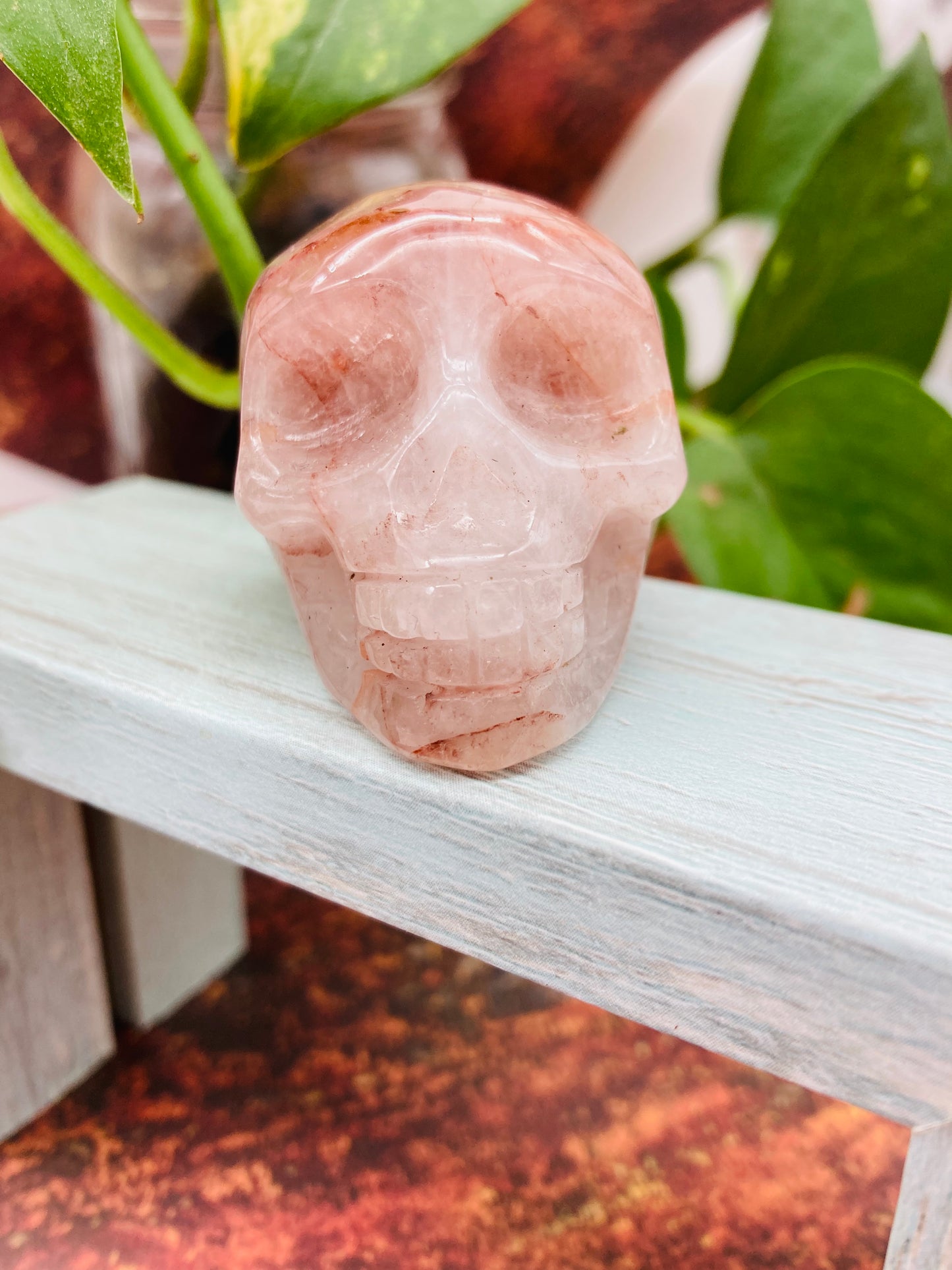 Fire Quartz Skull